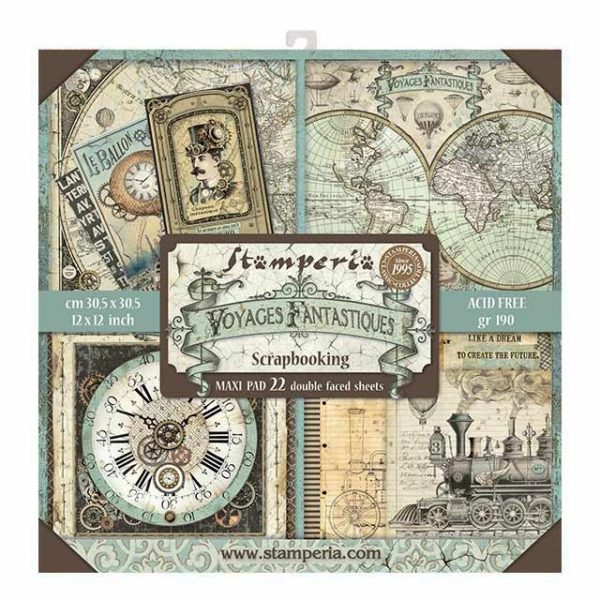 Stamperia - Voyages Fantastiques (extra) - 12x12