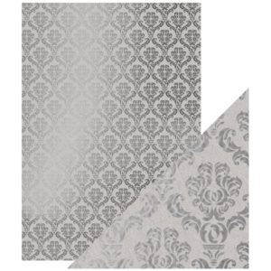 Tonic Studios - Silver Damask - A4