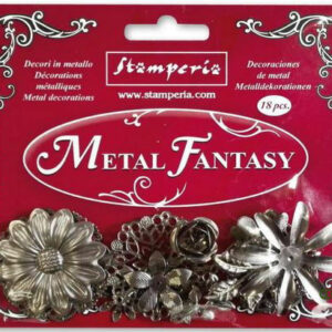 Stamperia - Metal flowers and leafs