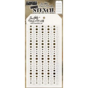 Stampers Anonymous - Christmas - Tim Holtz - Layering Stencil - Shifter Baubles