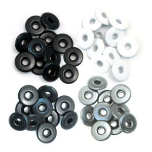 We R Memory Keepers - Eyelets - Wide Aluminum Grey
