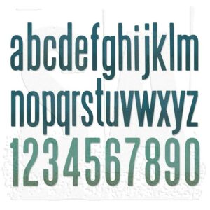 Sizzix - Skurðarmót - Alphanumeric Classic lower Case