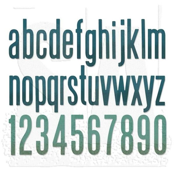 Sizzix - Skurðarmót - Alphanumeric Classic lower Case
