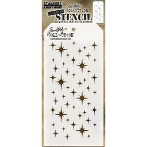 Stampers Anonymous - Tim Holtz - Layering Stencil - Sparkle