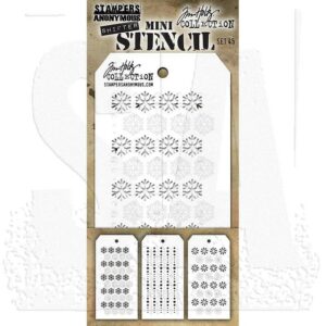 Stampers Anonymous - Tim Holtz - Layering Stencil - Mini Set 45