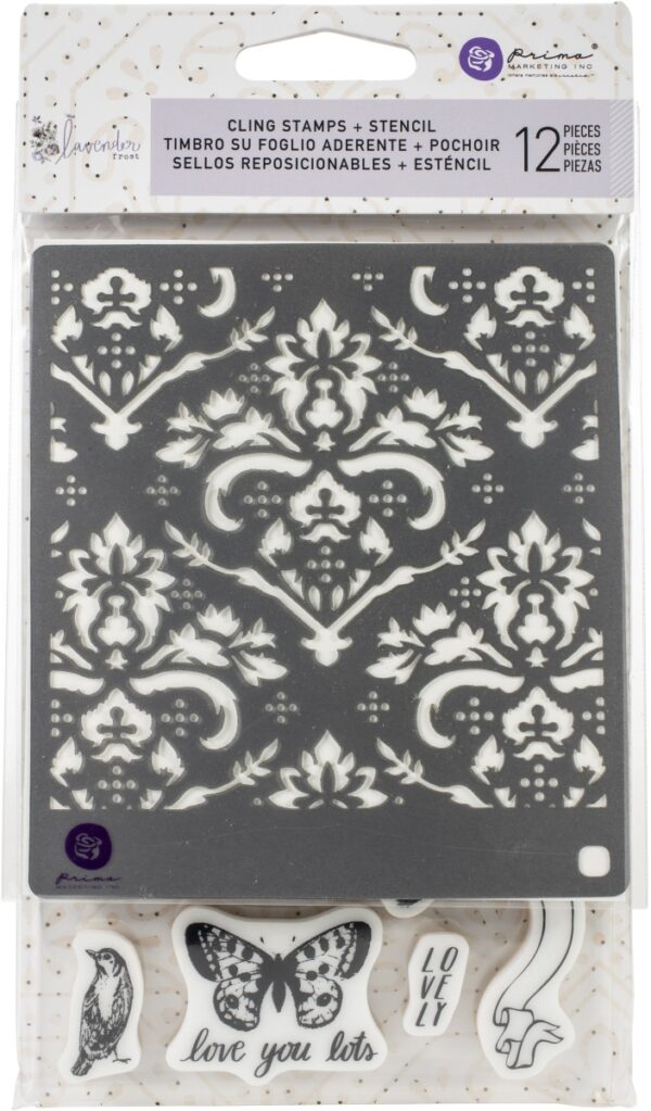 Prima - Lavender Frost - Stimpla og Stensil set - Image 3