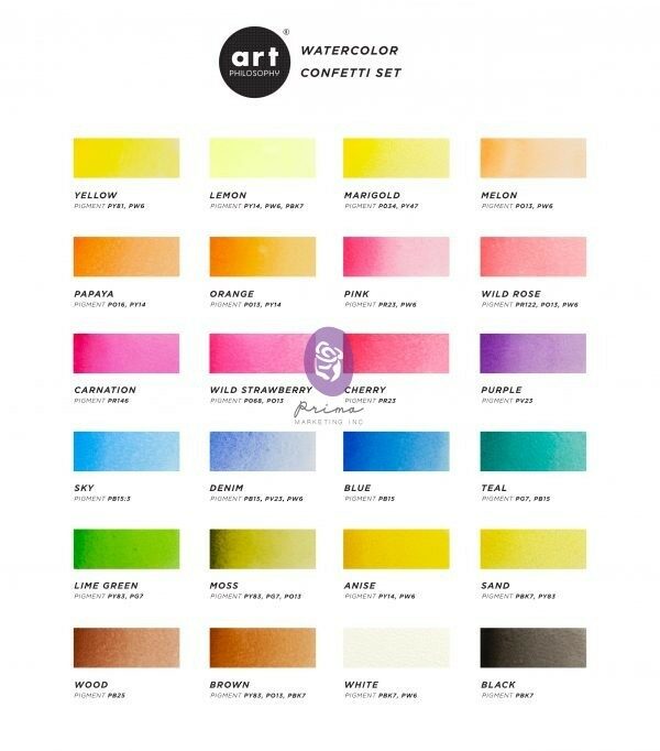 Prima - Art Philosophy - Watercolor Confetti Set (24 litir) - Image 3