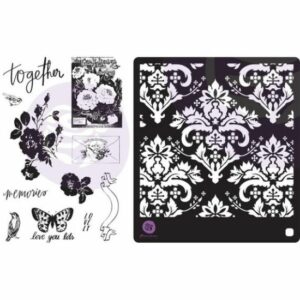 Prima - Lavender Frost - Stimpla og Stensil set
