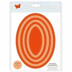Tonic Studios - Essentials - Dotted Oval Layering Die Set - Skurðarmót