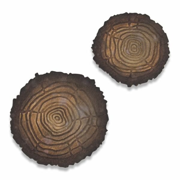 Sizzix - Tim Holtz - Skurðarmót - Tree Rings Mini - BIGZ +Embossing folder - Image 3