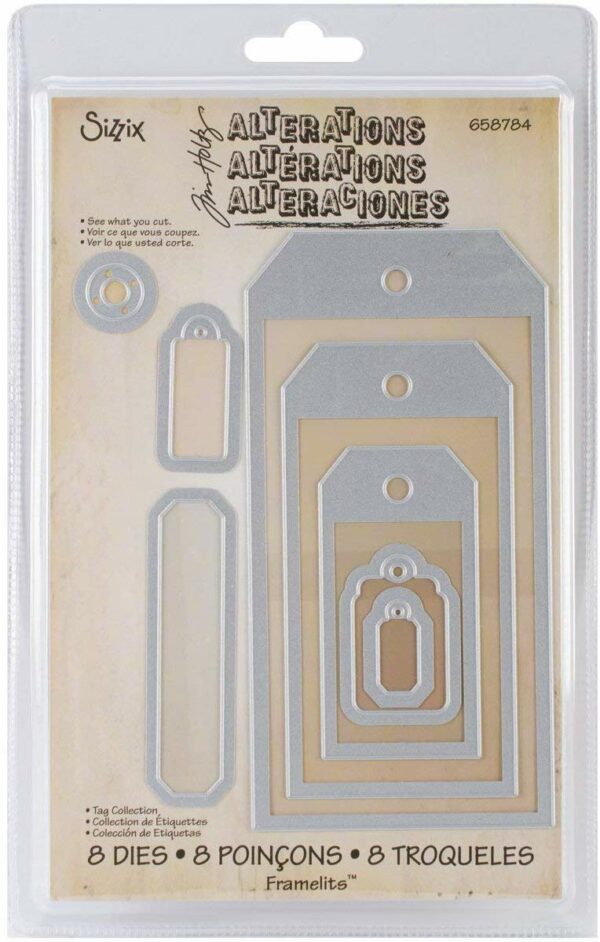 Sizzix - Tim Holtz - Skurðarmót - Tag Collection - Image 2