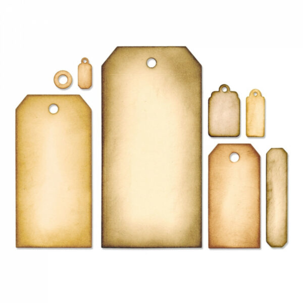 Sizzix - Tim Holtz - Skurðarmót - Tag Collection