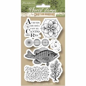 Stamperia - Forest Stamps - Fish - Stimplar