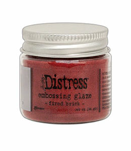 Distress glaze embossing powder - Fired Brick