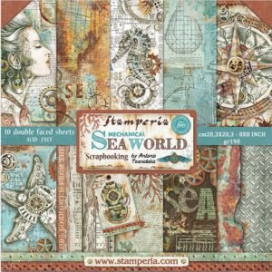 Stamperia - Mecanical Seaworld - 8x8