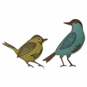 Sizzix - Tim Holtz - Skurðarmót - Feathered friends