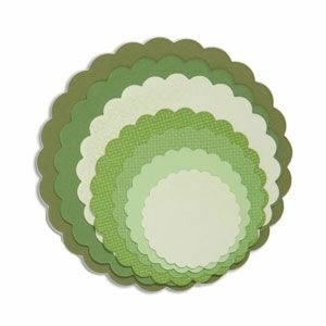 Sizzix - Skurðarmót - Framelits Die - Scallop Circles