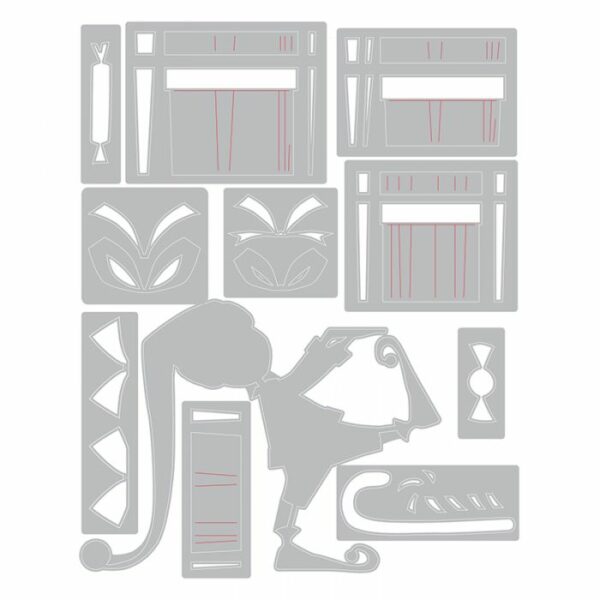 Sizzix - Tim Holtz - Skurðarmót - Santas helper - Image 2
