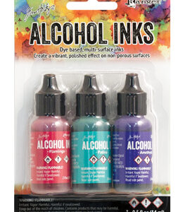 Ranger Alcohol ink - Litir: Flamingo, Patina, Amethyst