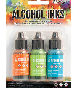 Ranger Alcohol ink - Litir: Valencia, Limeade, Turquoise