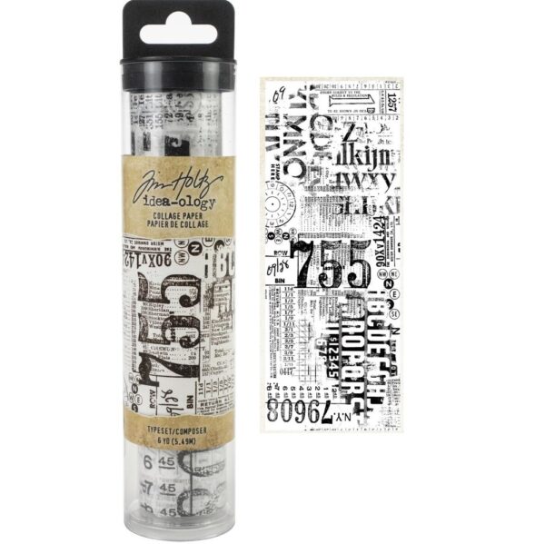 Tim Holtz - Collage paper -Typeset