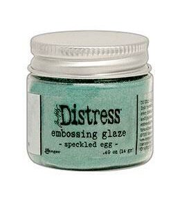 Distress Glaze Embossing Powder - Speckled Egg