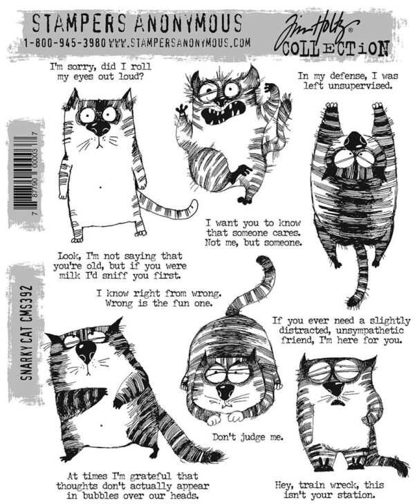 Tim Holtz - Stimplasett - Snarky Cat