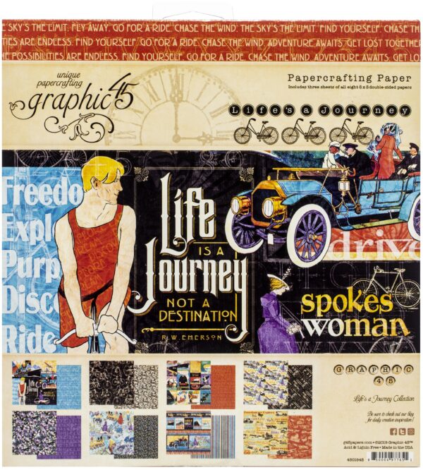 Graphic 45 - 8x8 - Lifes Journey