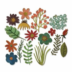 Sizzix - Tim Holtz - Skurðarmót - Funky Floral #1
