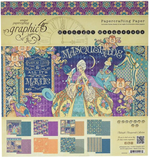 Graphic 45 - 12x12 - Midnight Masquerade