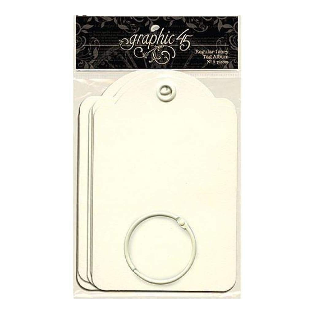 Graphic 45 - Tags - Regular white