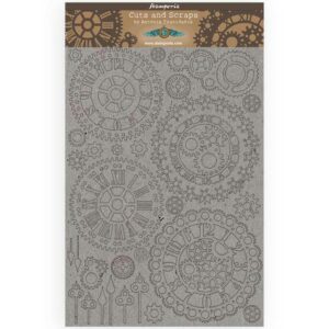 Stamperia - Greyboard - Sir Vagabond Gears and clocks
