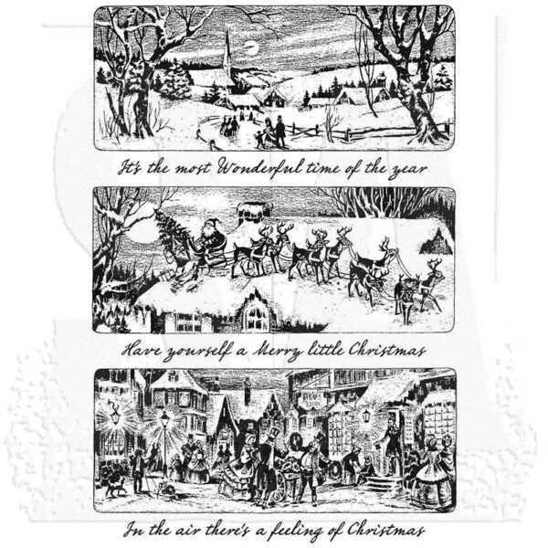Tim Holtz - Stimplasett - Holiday Scenes