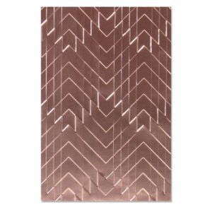 Sizzix - Embossing folder -  Staggered Cheverons