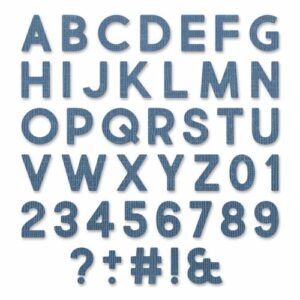 Sizzix - Tim Holtz - Skurðarmót - Alphanumeric Bold