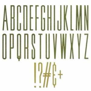 Sizzix - Tim Holtz - Skurðarmót - alphanumeric Streatch Upper