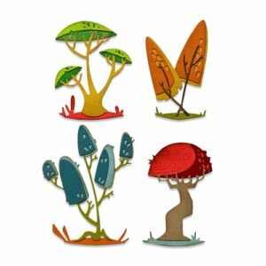 Sizzix - Tim Holtz - Skurðarmót - Funky Toadstools