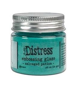 Distress glaze embossing powder – Salvage patina