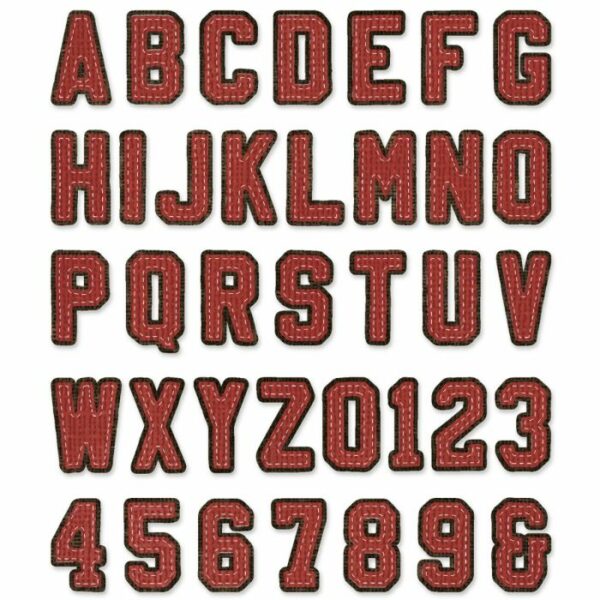 Sizzix - Tim Holtz - Skurðarmót - Alphanumeric Varsity - Image 2