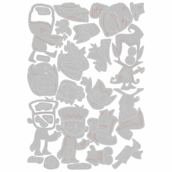 Sizzix - Tim Holtz - Skurðarmót - Costume Party, Colorize - Image 3
