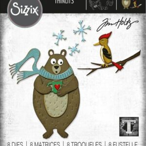 Sizzix - Tim Holtz - Skurðarmót - Cozy Winter
