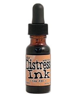 Tim Holtz Distress® Ink Pad Re-Inker - Blek Fylling - Tea Dye