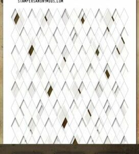 Stampers Anonymous  - Tim Holtz - Layering Stencil - Shifter Multi Harlequin