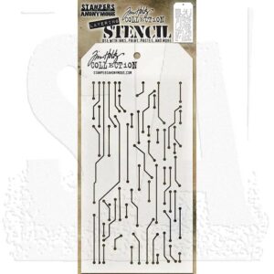 Stampers Anonymous  - Tim Holtz - Layering Stencil - Circuit