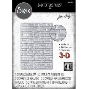 Sizzix 3-D Texture Fades Embossing Folder - Brickwork