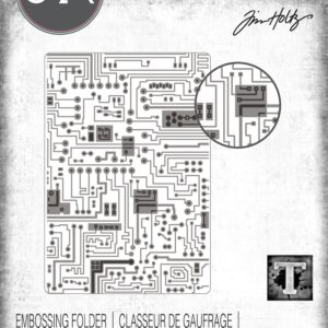 Sizzix 3-D Texture Fades Embossing Folder - Circuit