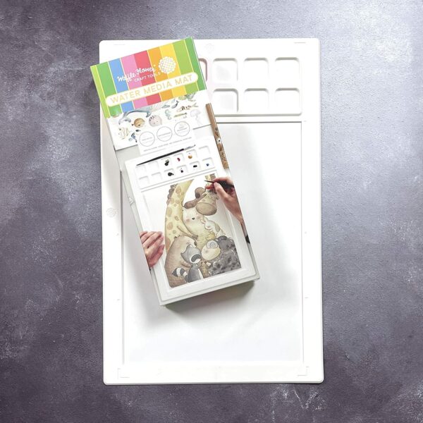 waffle flower - water media mat - Image 2
