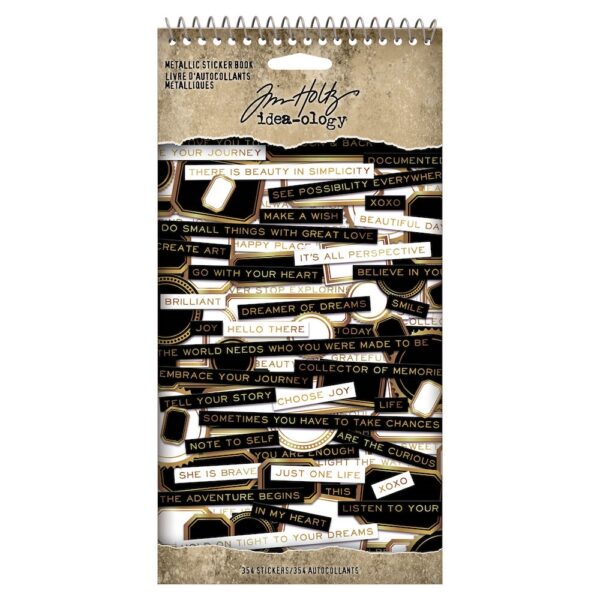 Tim Holtz Idea-ology METALLIC Sticker Book