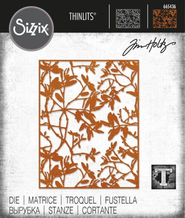Sizzix - Tim Holtz - Skurðarmót - LEAFY TWIGS