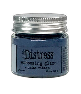 Distress glaze embossing powder - Prize Ribbon